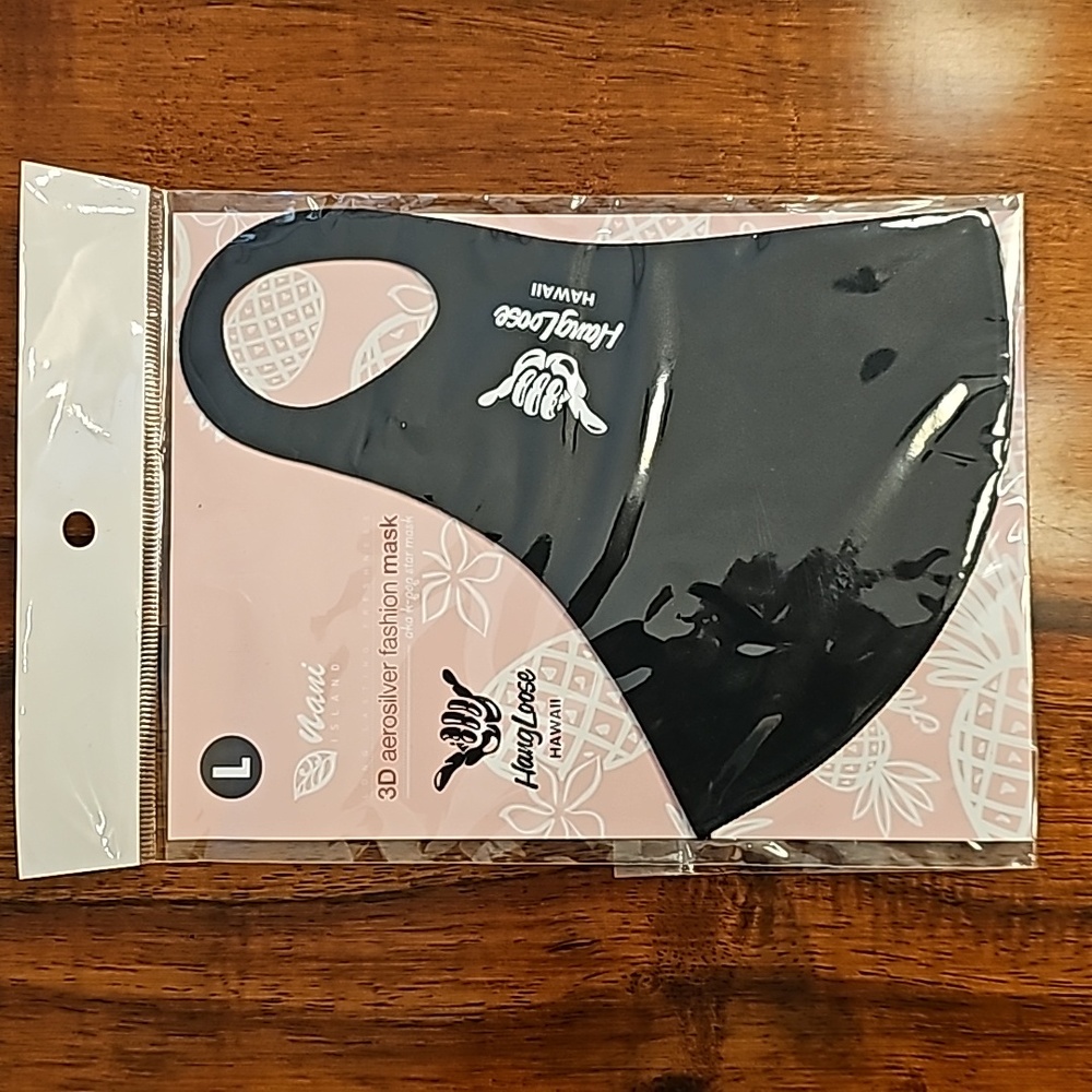 Face Mask, Hang Loose, size large, Aerosilver, size large, 4 masks